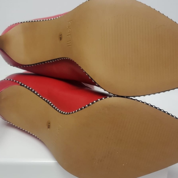 Bar III Melaney Red Bootie with Stilletto Heel - Picture 4 of 5